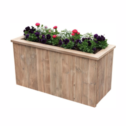 Handgemaakte Steigerhouten Plantenbak – Hout – Inclusief Worteldoek